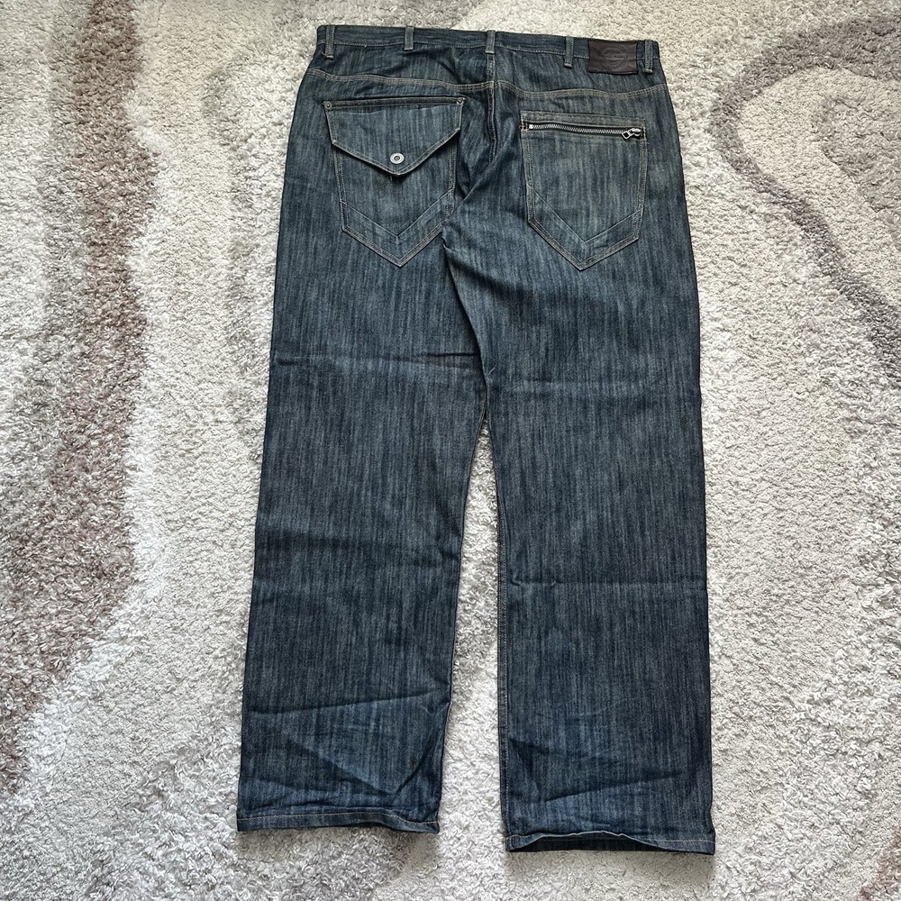Vintage Y2K Sean John Jeans Baggy Wide Leg Cyber Goth Skater 42x34
